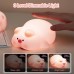 SPL Kids Night Light, Silicone Pig Cute Lamp, 3 Level Dimmable Kids Night Light, LED Rechargeable Toddler Night Light,30 Minutes Timer Baby Nursery Night Light， Pig Gifts for Kids Boy Girl